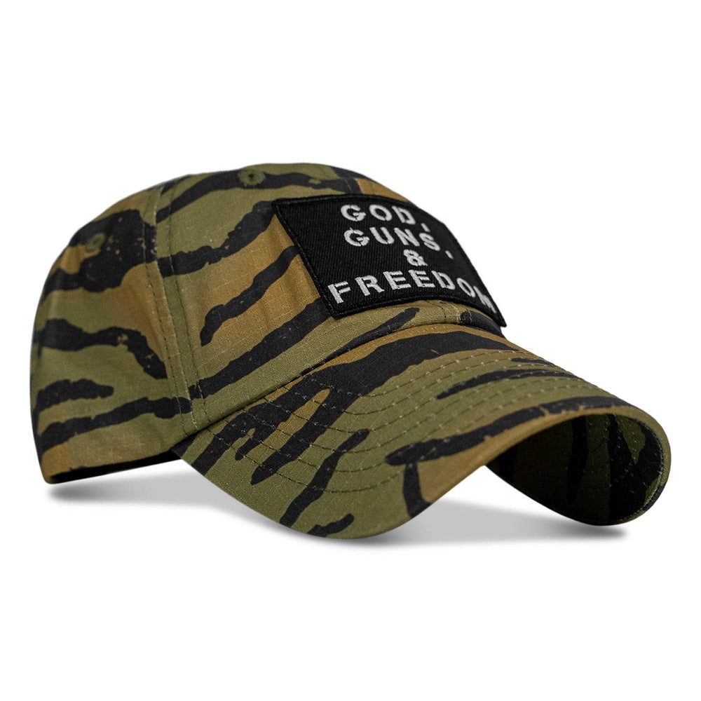 Ripstop God, Guns and Freedom Lifestyle Patch Low Profile Hat - One Revolver Surfboards