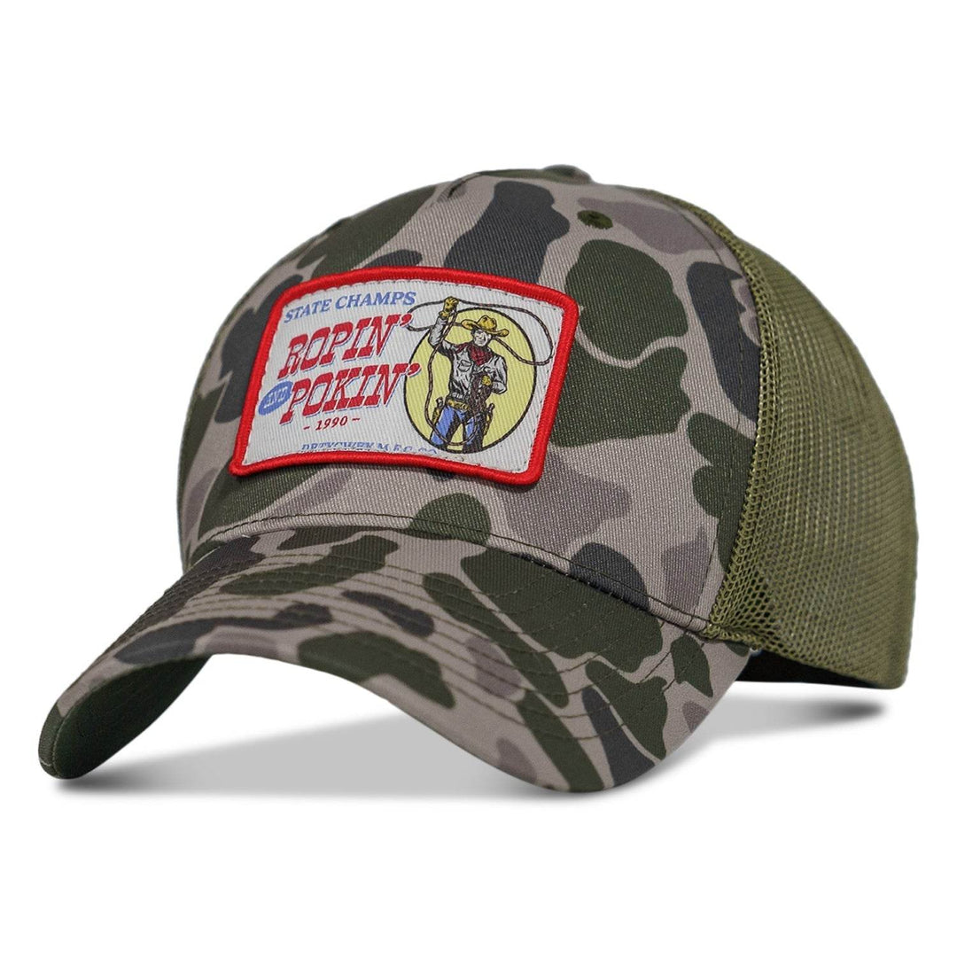 Ropin' and Pokin' Dirty Cowboys Patch SnapBack Hat - One Revolver Surfboards