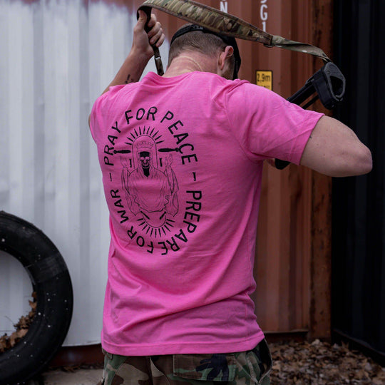 Pray For Peace. Prepare For War. Men's T-Shirt - One Revolver Surfboards