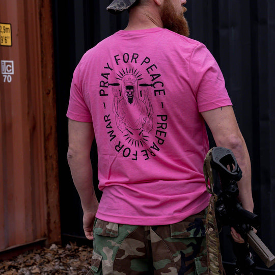 Pray For Peace. Prepare For War. Men's T-Shirt - One Revolver Surfboards