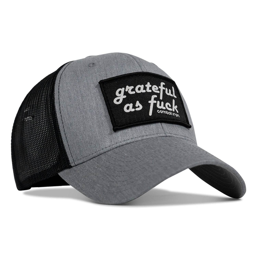Grateful As F*ck Patch Mesh Snapback Hat - HEADWEAR - One Revolver Surfboards
