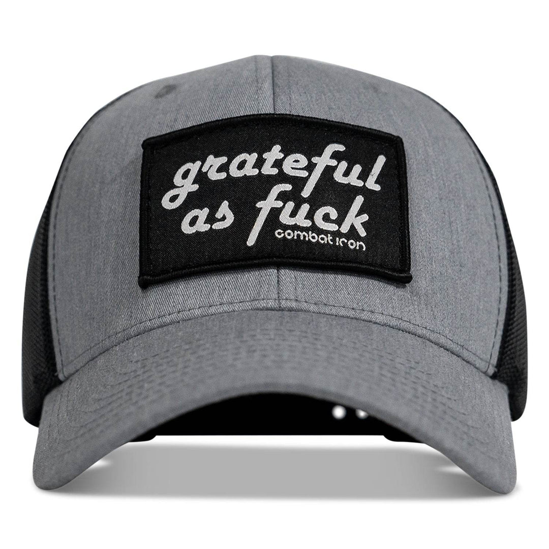 Grateful As F*ck Patch Mesh Snapback Hat - HEADWEAR - One Revolver Surfboards