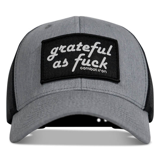 Grateful As F*ck Patch Mesh Snapback Hat - HEADWEAR - One Revolver Surfboards