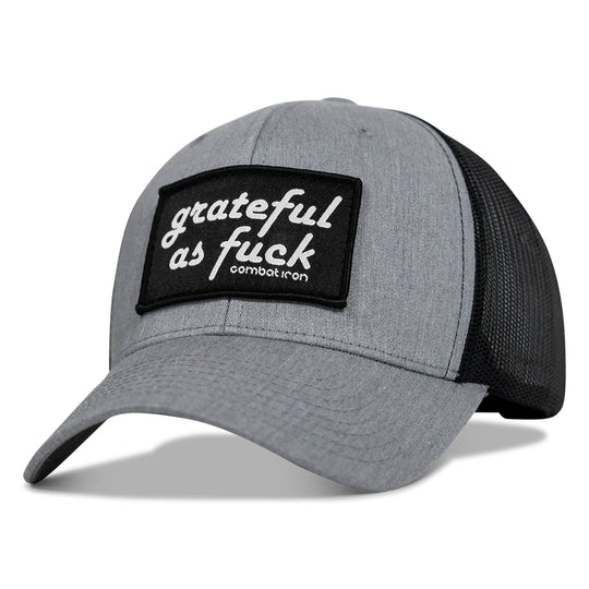 Grateful As F*ck Patch Mesh Snapback Hat - HEADWEAR - One Revolver Surfboards