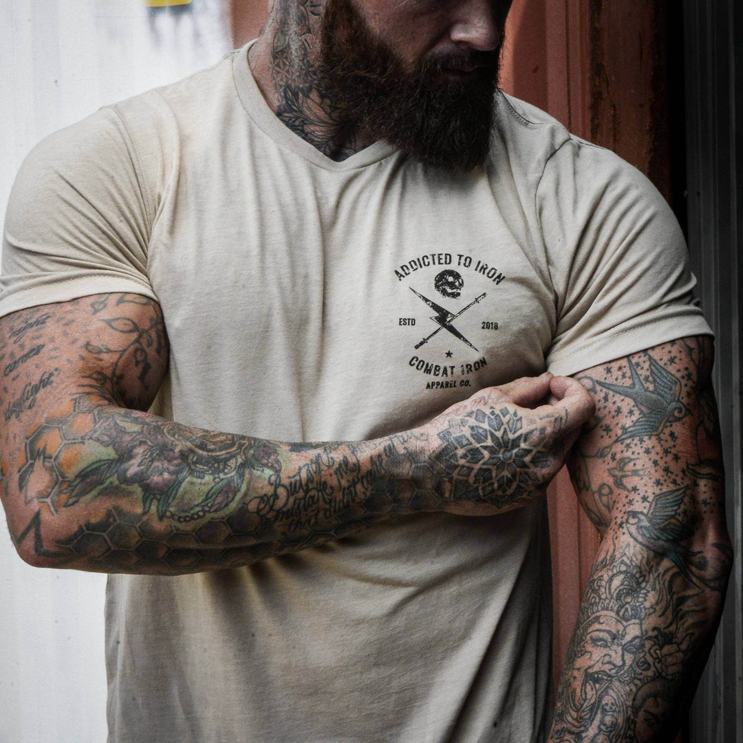 Addicted to Iron V3 Training Men's T-Shirt - One Revolver Surfboards