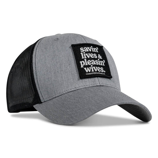SAVIN' LIVES & PLEASIN' WIVES Patch SnapBack Hat - One Revolver Surfboards