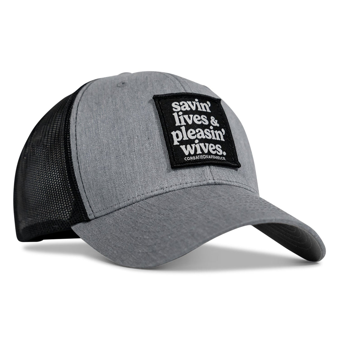 Savin' Lives & Pleasin' Wives Patch SnapBack Hat