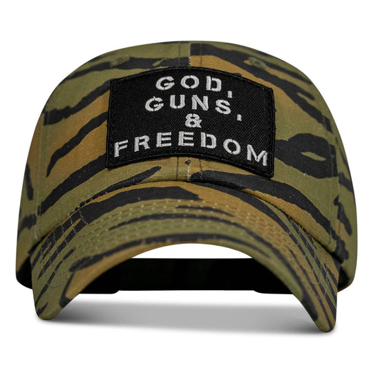 Ripstop God, Guns and Freedom Lifestyle Patch Low Profile Hat - One Revolver Surfboards