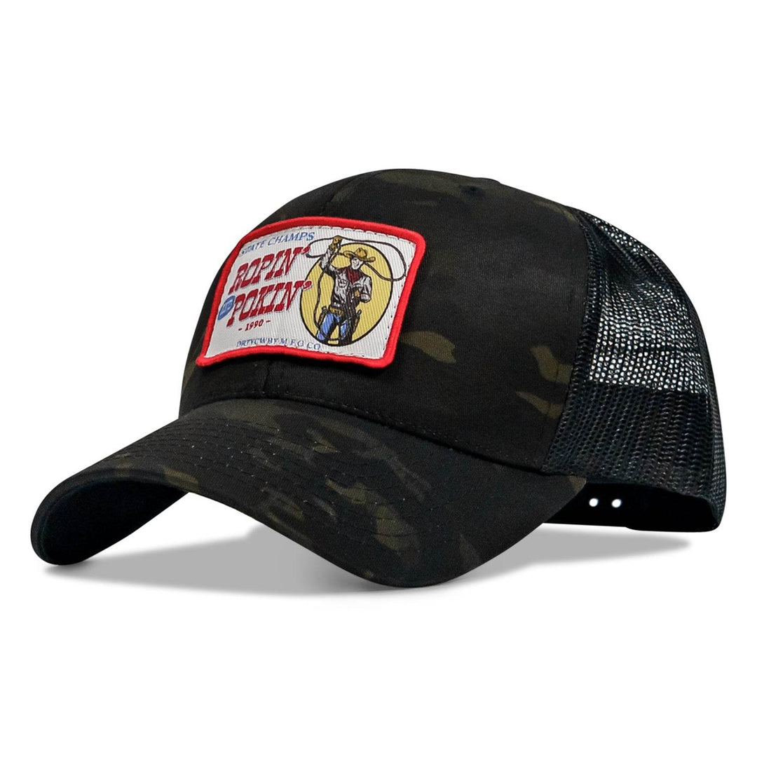 Ropin' and Pokin' Dirty Cowboys Patch SnapBack Hat - One Revolver Surfboards