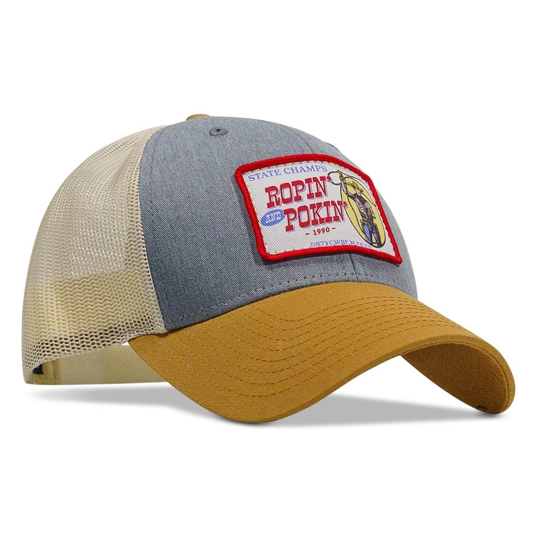 Ropin' and Pokin' Dirty Cowboys Patch SnapBack Hat - One Revolver Surfboards