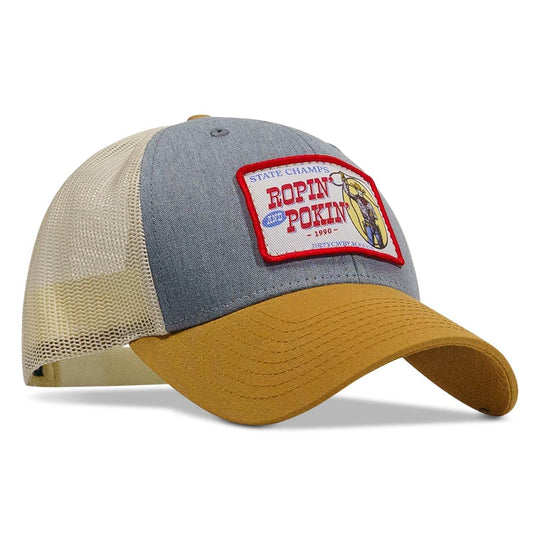 Ropin' and Pokin' Dirty Cowboys Patch SnapBack Hat - One Revolver Surfboards