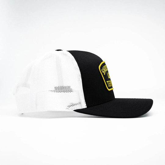 Shoot Your Local Terrorists Patch Snapback Hat - One Revolver Surfboards
