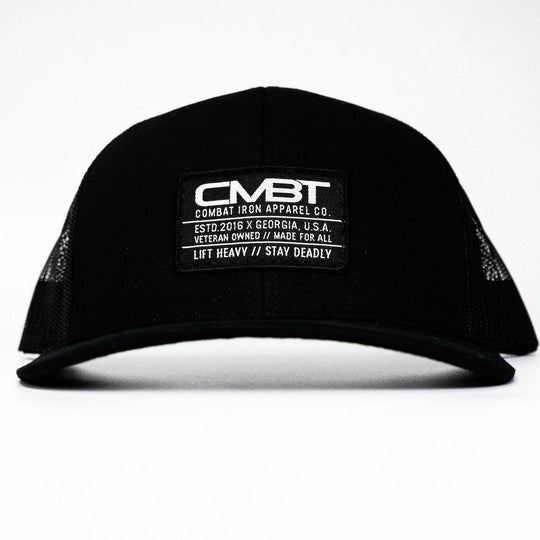 Branded CMBT Labeled Mid-Profile Snapback Hat - One Revolver Surfboards