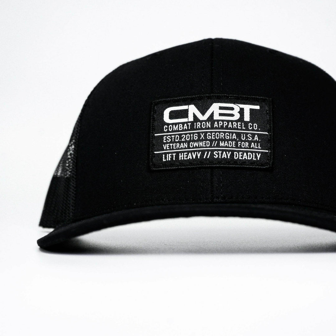 Branded CMBT Labeled Mid-Profile Snapback Hat - One Revolver Surfboards