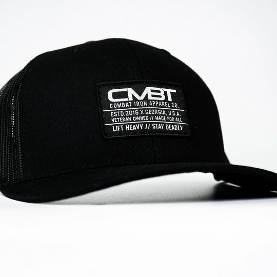 Branded CMBT Labeled Mid-Profile Snapback Hat - One Revolver Surfboards