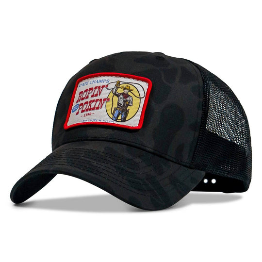 Ropin' and Pokin' Dirty Cowboys Patch SnapBack Hat - One Revolver Surfboards