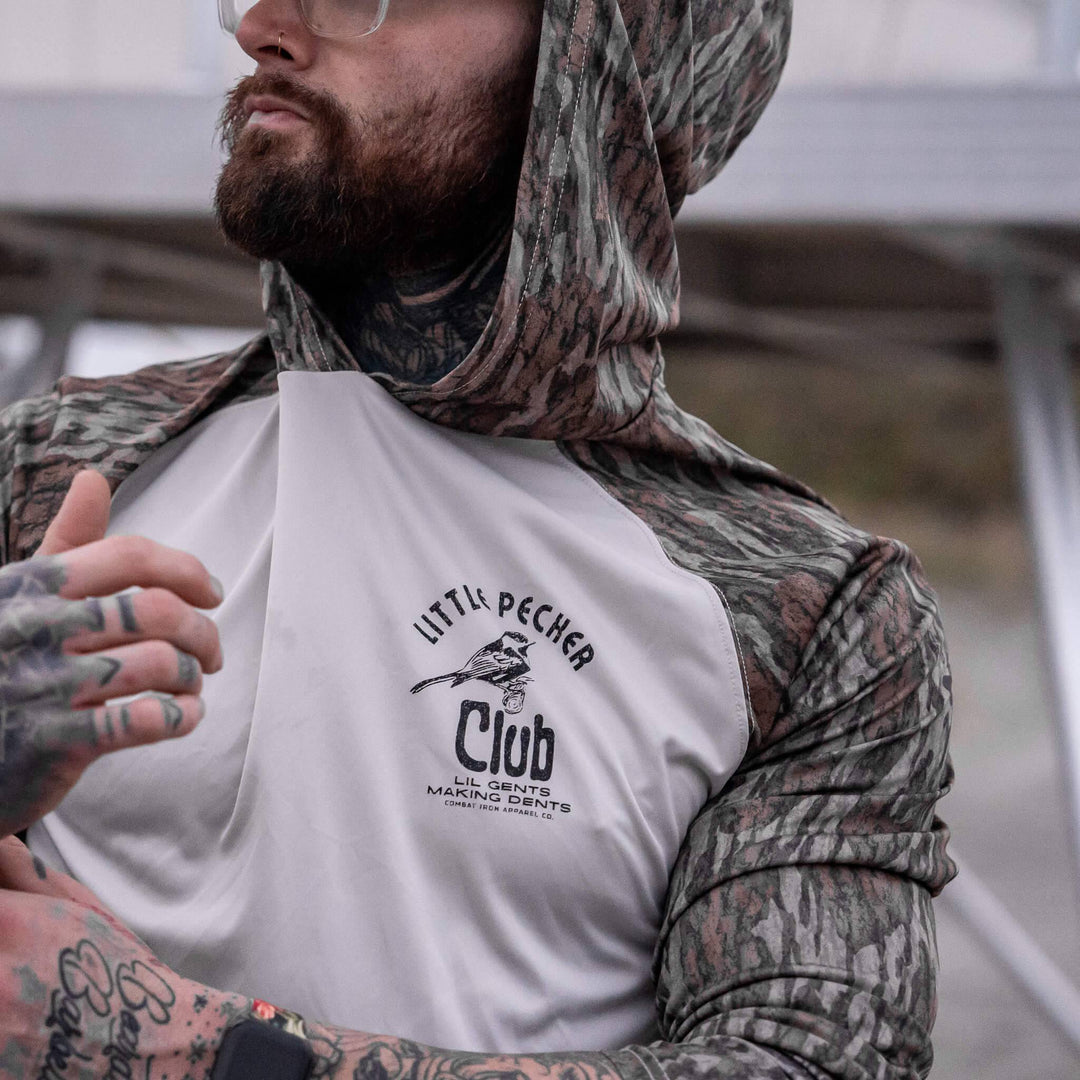 One Revolver Surfboards - LITTLE PECKER CLUB OUTDOORS LONG SLEEVE + HOOD GRAPHIC HOODIE