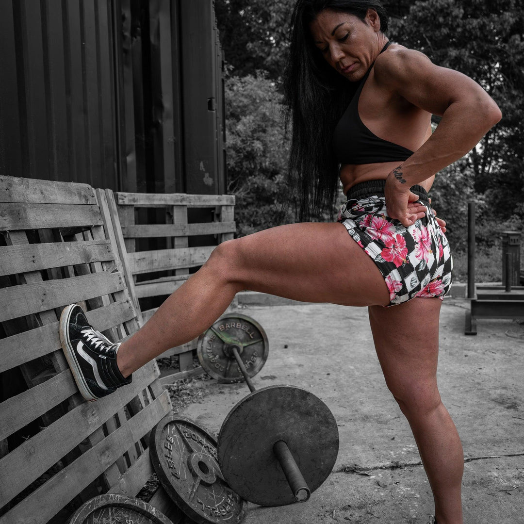 One Revolver Surfboards - Women’s Studio Flex Training &amp; Recovery Shorts | 4" SHORTS | WOMEN