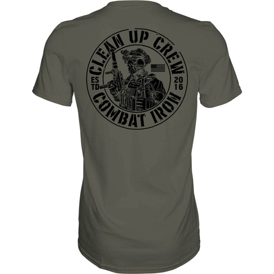 Clean up Crew Operator Skull Men's T-Shirt - One Revolver Surfboards