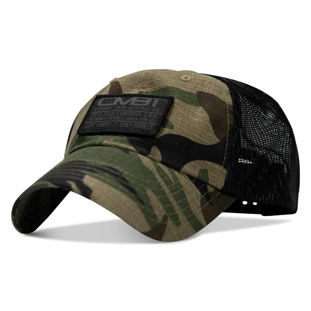 One Revolver Surfboards - Original Subdued CMBT Patch Tactical Ripstop Mesh Snapback Hat HEADWEAR