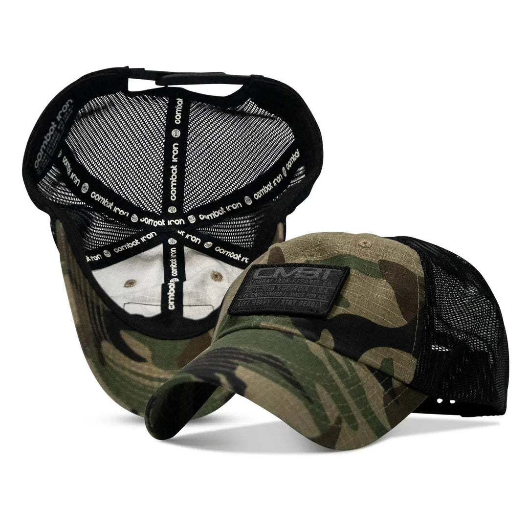 One Revolver Surfboards - Original Subdued CMBT Patch Tactical Ripstop Mesh Snapback Hat HEADWEAR