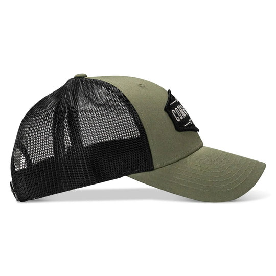 One Revolver Surfboards - Original AR Black Patch Snapback Hat HEADWEAR