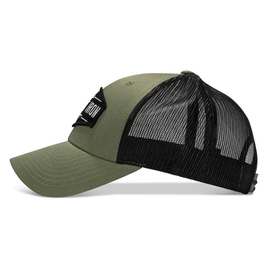 One Revolver Surfboards - Original AR Black Patch Snapback Hat HEADWEAR