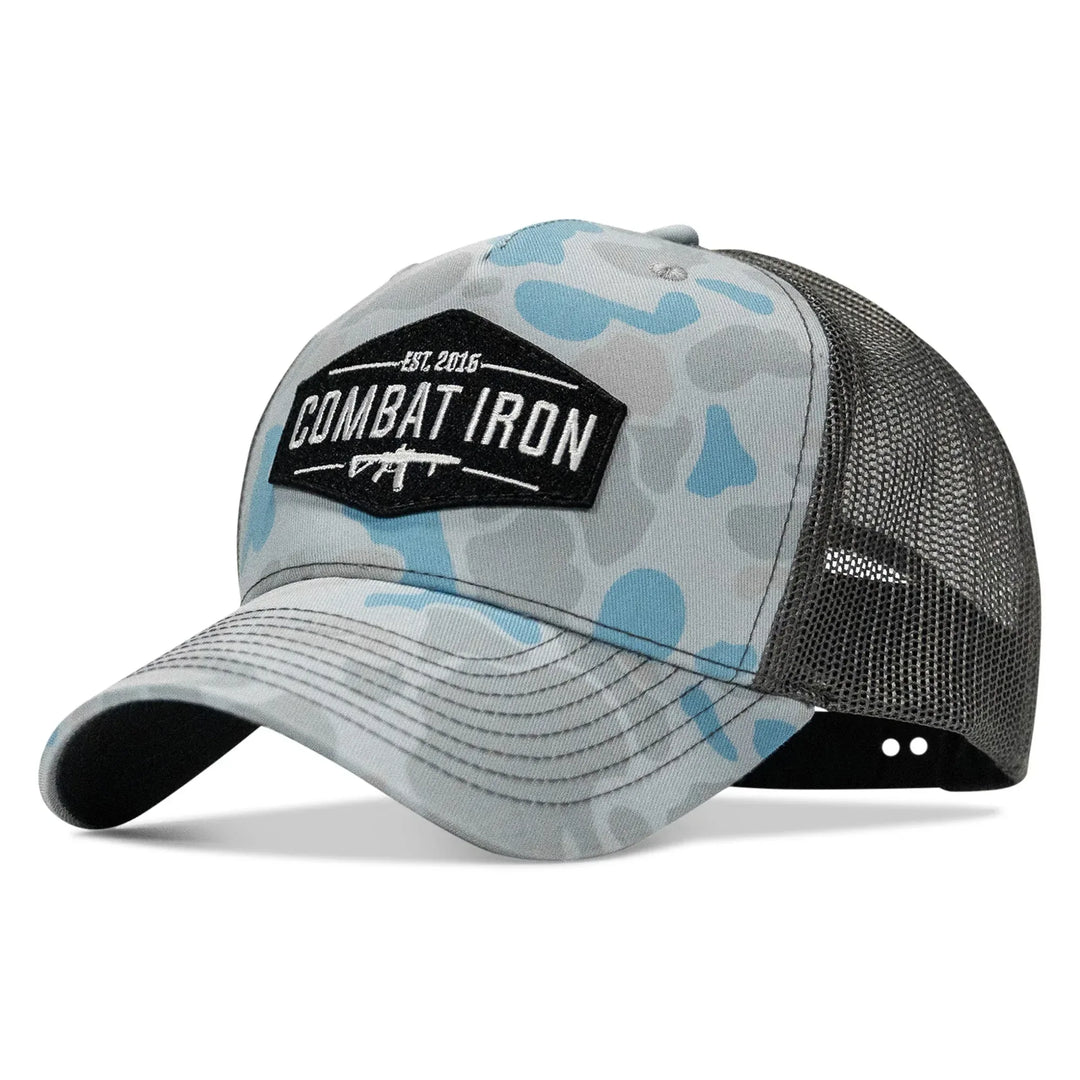 One Revolver Surfboards - Original AR Black Patch Snapback Hat HEADWEAR