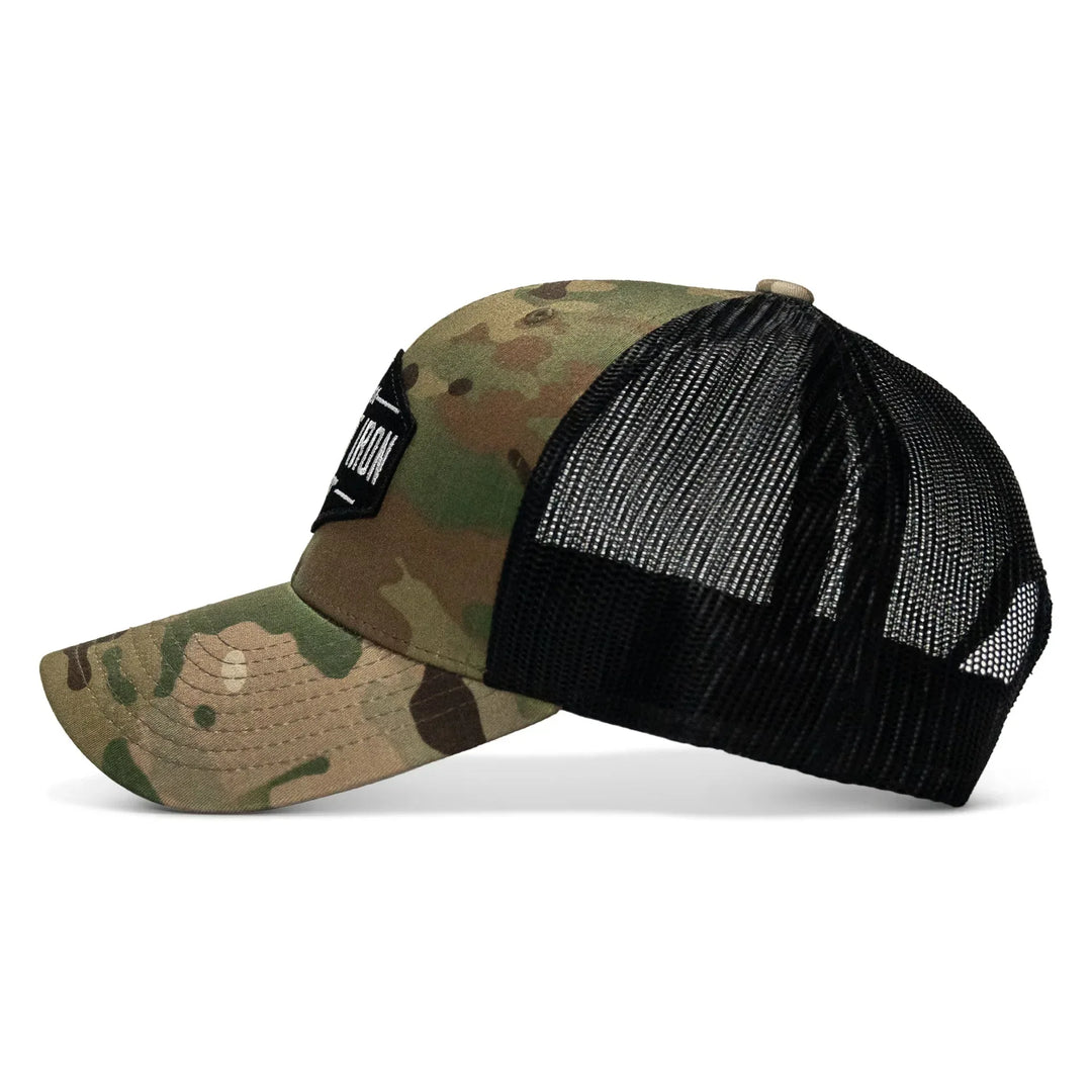 One Revolver Surfboards - Original AR Black Patch Snapback Hat HEADWEAR