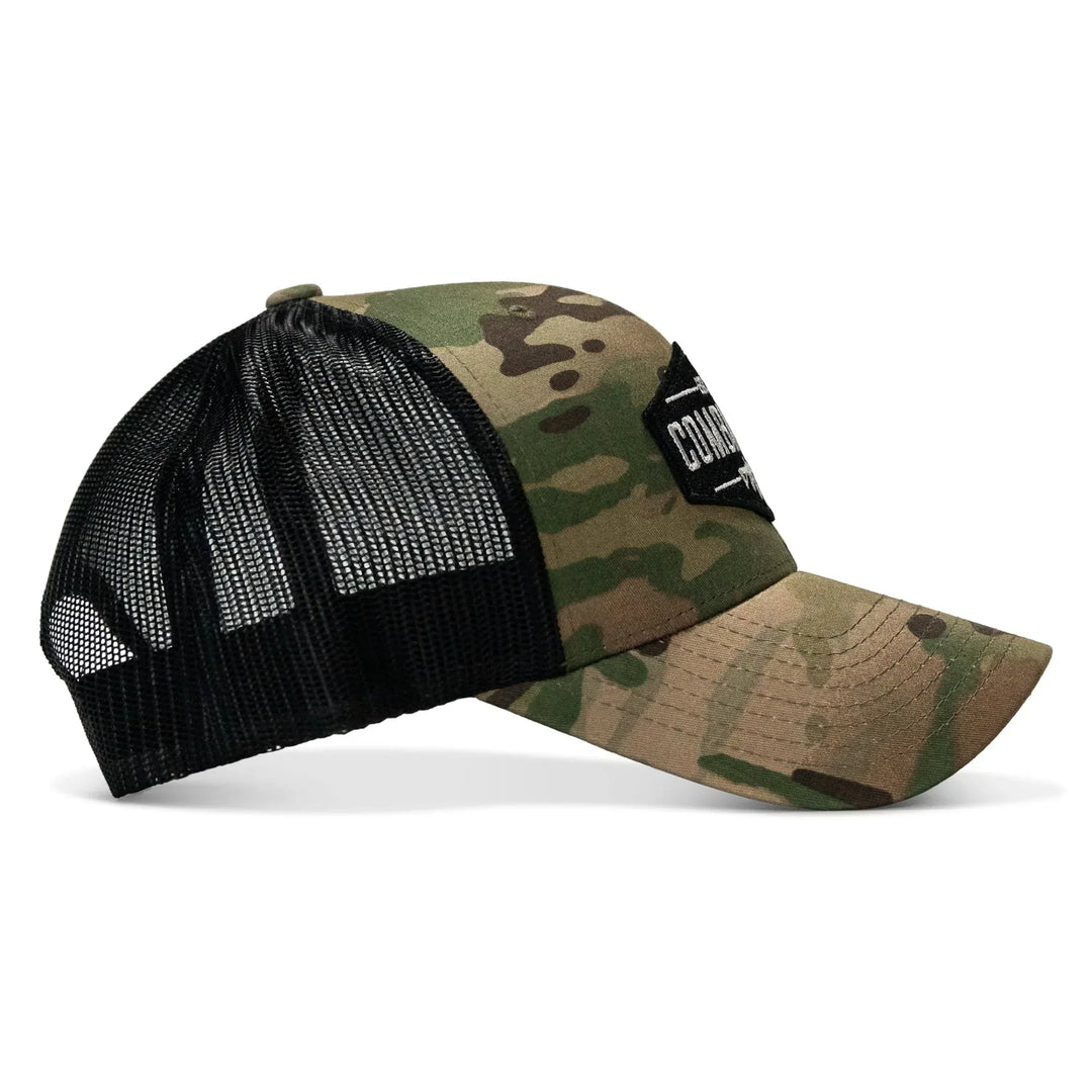 One Revolver Surfboards - Original AR Black Patch Snapback Hat HEADWEAR