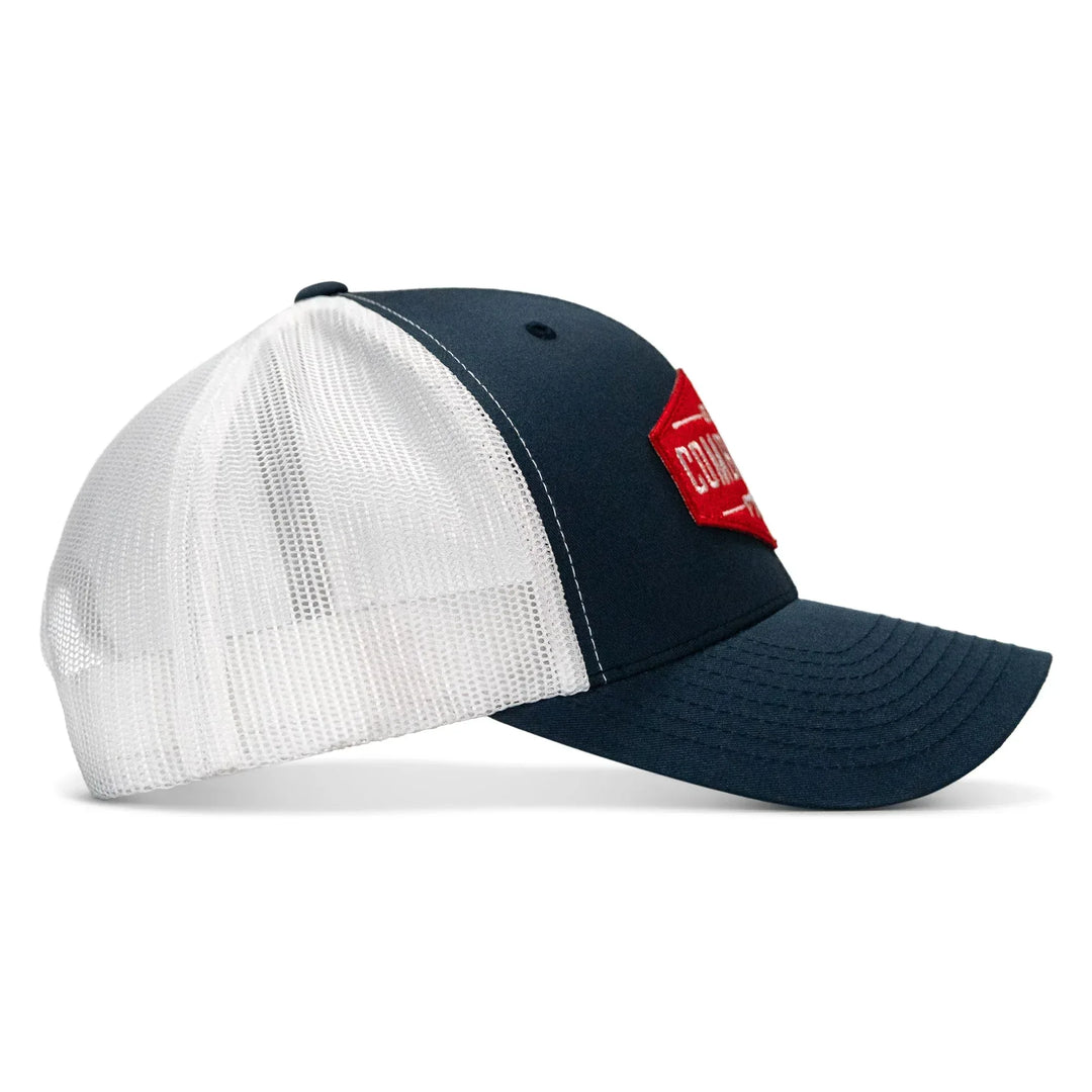 One Revolver Surfboards - Original AR Red Patch Mid-Profile Mesh Snapback Hat HEADWEAR