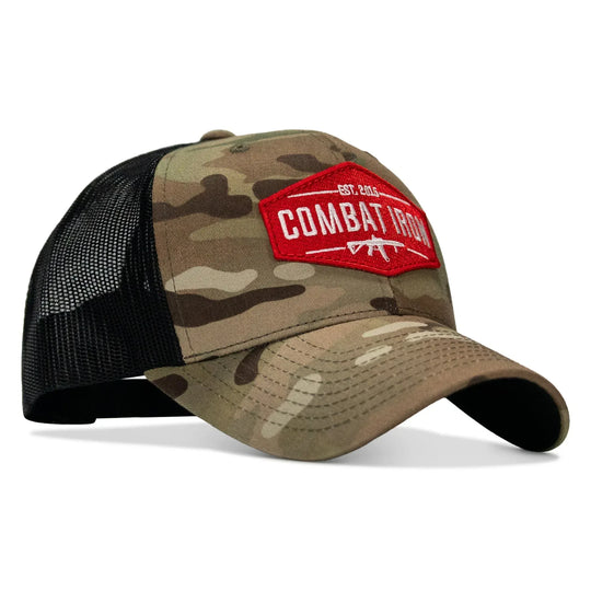 One Revolver Surfboards - Original AR Red Patch Mid-Profile Mesh Snapback Hat HEADWEAR