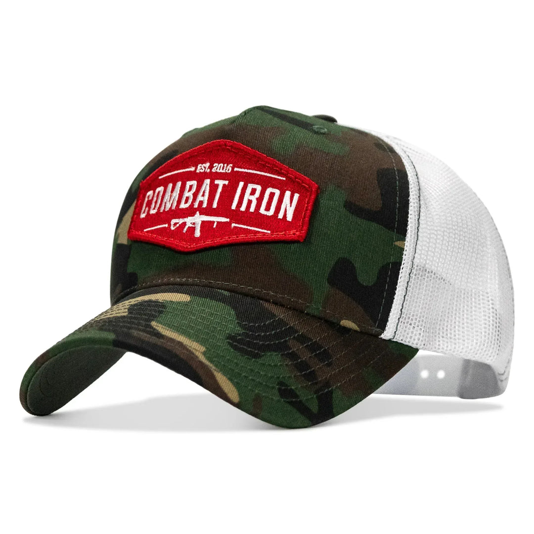One Revolver Surfboards - Original AR Red Patch Mid-Profile Mesh Snapback Hat HEADWEAR