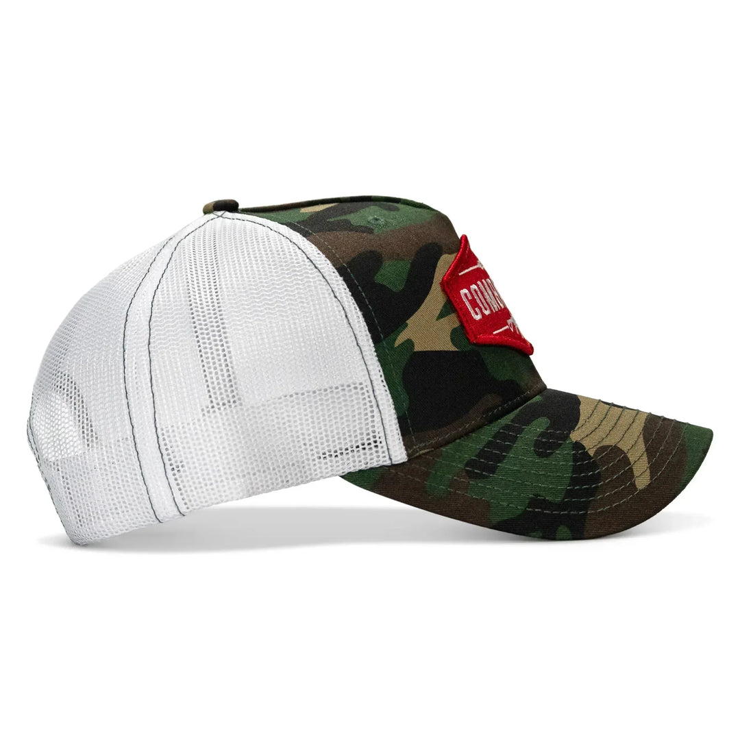 One Revolver Surfboards - Original AR Red Patch Mid-Profile Mesh Snapback Hat HEADWEAR