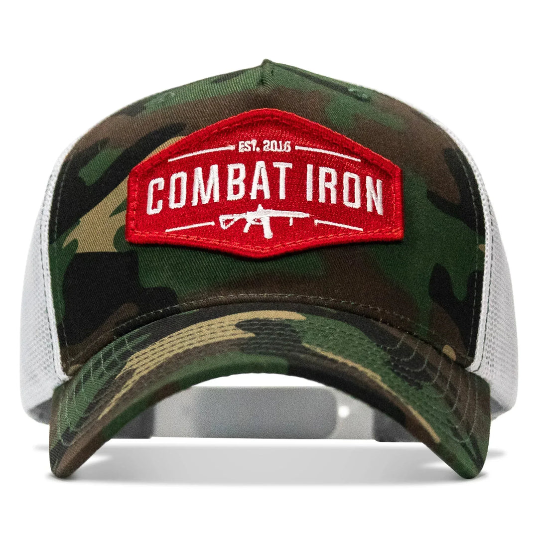 One Revolver Surfboards - Original AR Red Patch Mid-Profile Mesh Snapback Hat HEADWEAR
