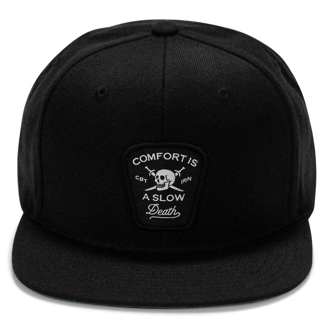 One Revolver Surfboards - Comfort Is A Slow Death Patch Flatbill Snapback Hat HEADWEAR