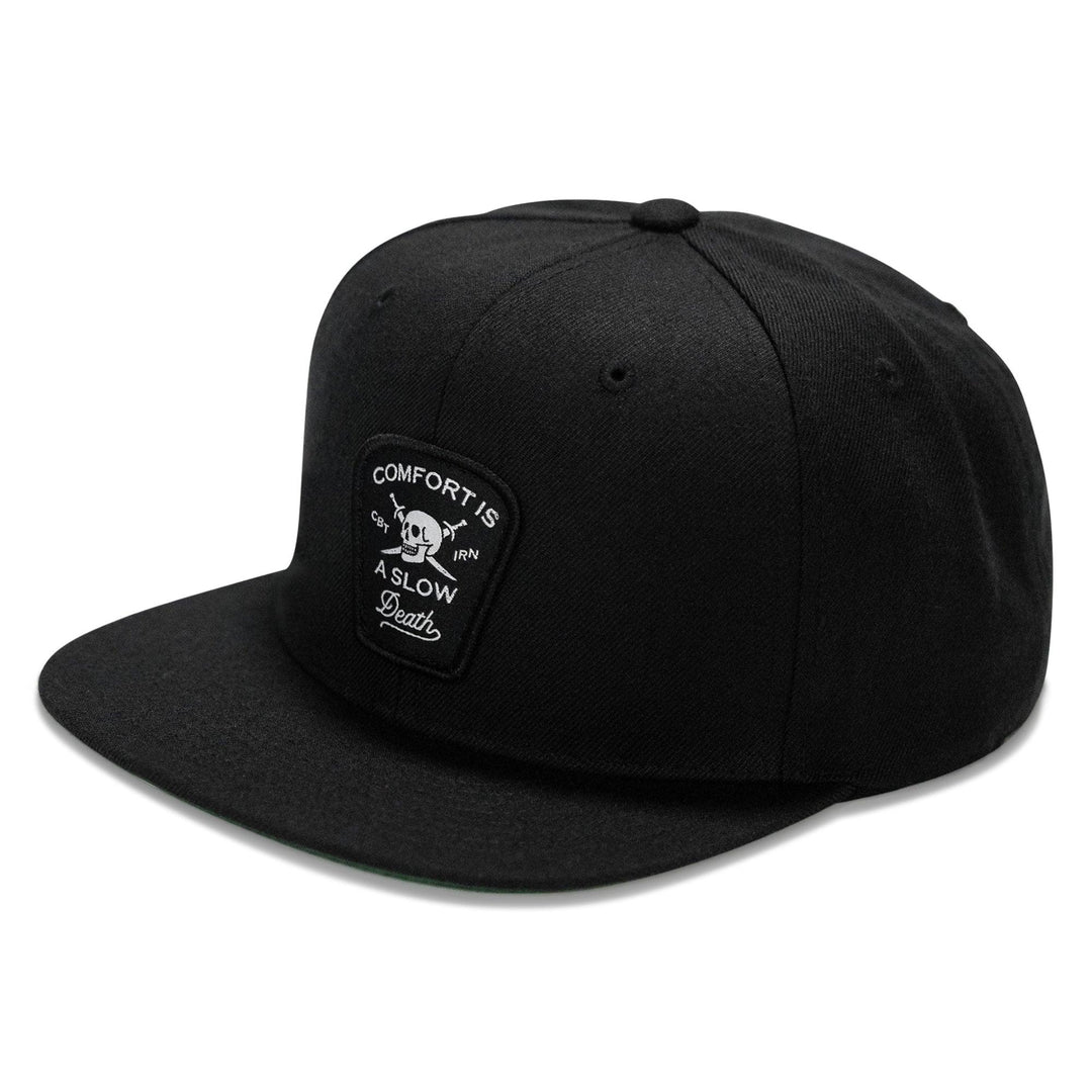 One Revolver Surfboards - Comfort Is A Slow Death Patch Flatbill Snapback Hat HEADWEAR