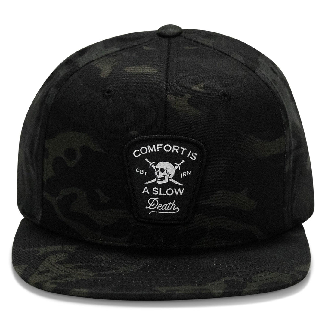 One Revolver Surfboards - Comfort Is A Slow Death Patch Flatbill Snapback Hat HEADWEAR