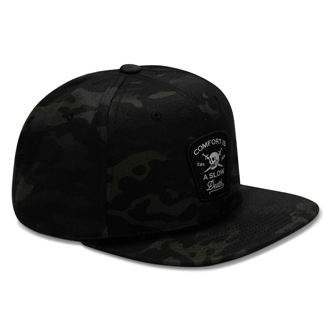 One Revolver Surfboards - Comfort Is A Slow Death Patch Flatbill Snapback Hat HEADWEAR