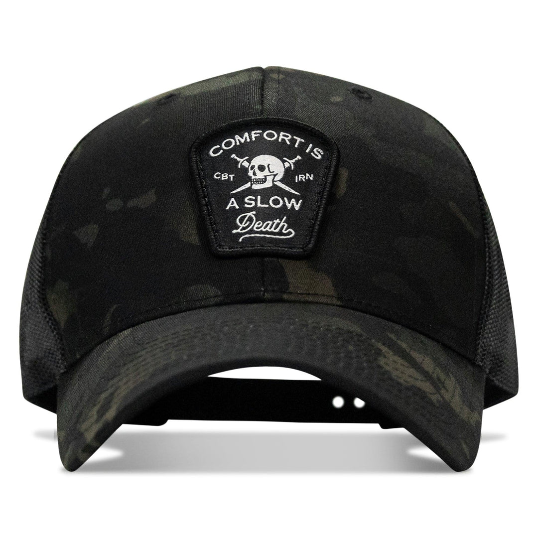 One Revolver Surfboards - Comfort Is A Slow Death Patch Snapback Hat HEADWEAR