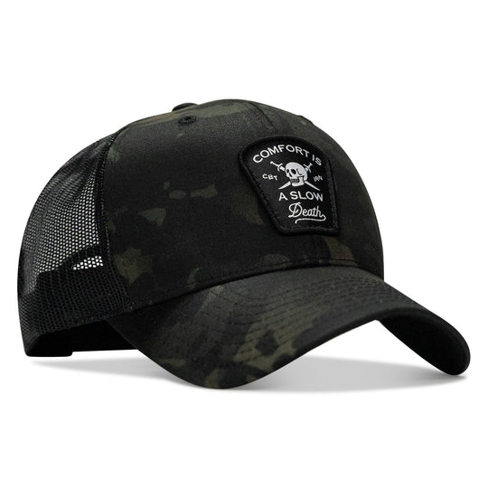 One Revolver Surfboards - Comfort Is A Slow Death Patch Snapback Hat HEADWEAR