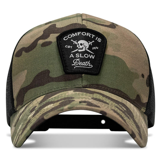 One Revolver Surfboards - Comfort Is A Slow Death Patch Snapback Hat HEADWEAR