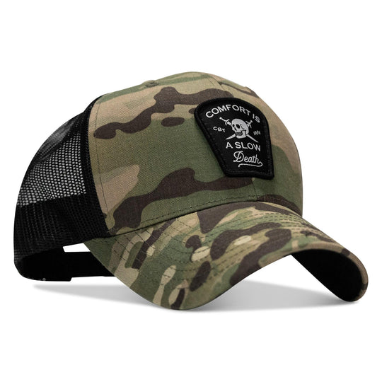 One Revolver Surfboards - Comfort Is A Slow Death Patch Snapback Hat HEADWEAR