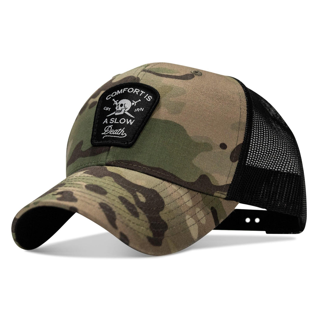 One Revolver Surfboards - Comfort Is A Slow Death Patch Snapback Hat HEADWEAR