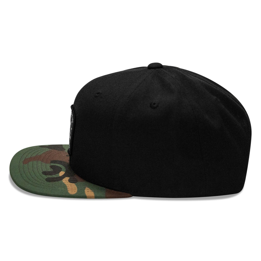 One Revolver Surfboards - Comfort Is A Slow Death Patch Flatbill Snapback Hat HEADWEAR