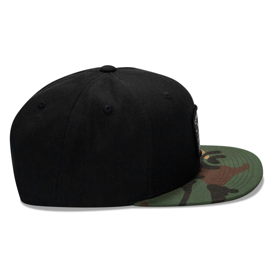 One Revolver Surfboards - Comfort Is A Slow Death Patch Flatbill Snapback Hat HEADWEAR