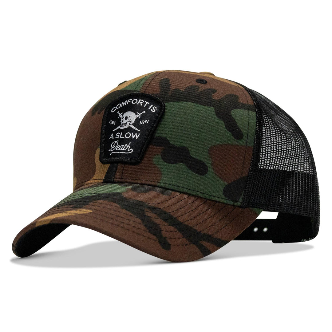 One Revolver Surfboards - Comfort Is A Slow Death Patch Snapback Hat HEADWEAR