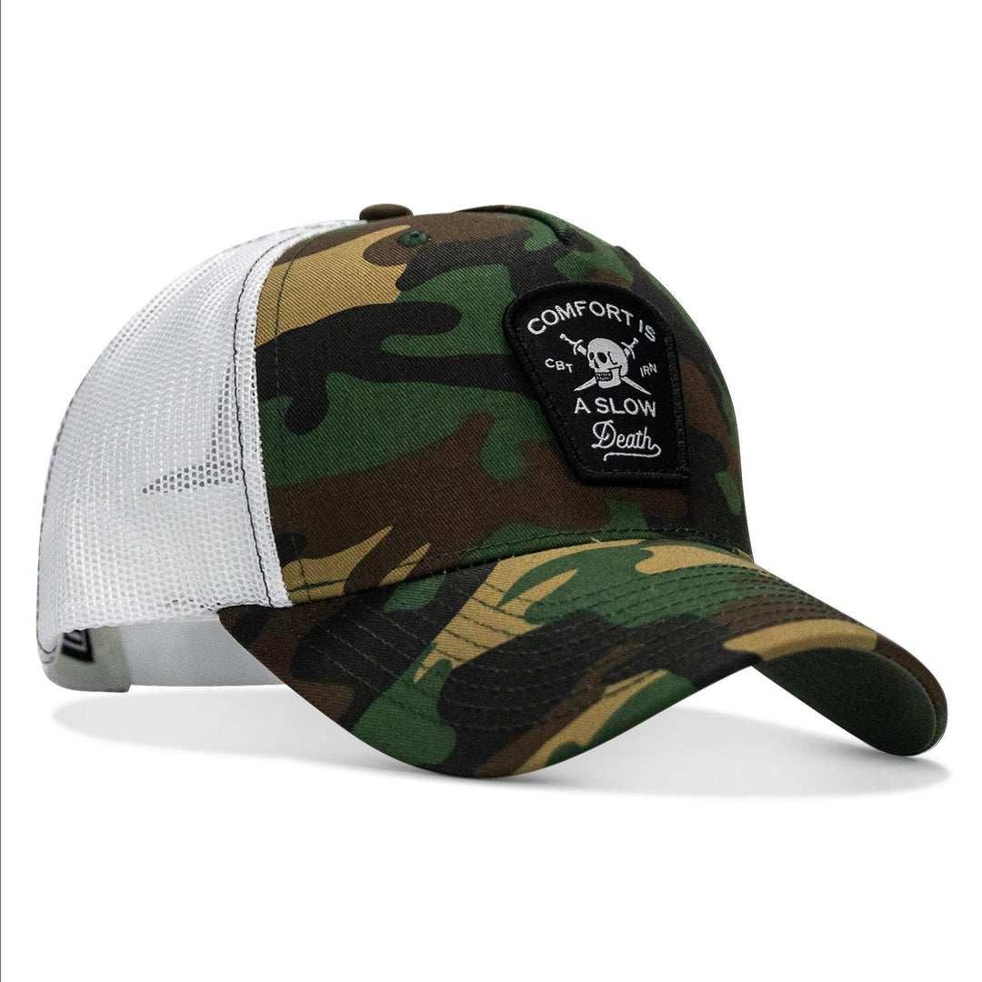 One Revolver Surfboards - Comfort Is A Slow Death Patch Snapback Hat HEADWEAR