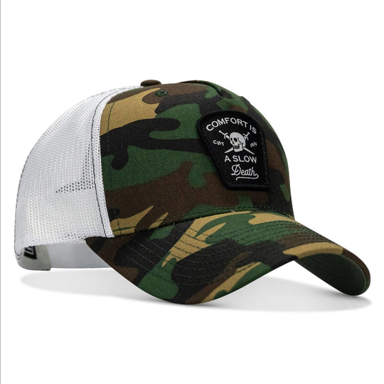 One Revolver Surfboards - Comfort Is A Slow Death Patch Snapback Hat HEADWEAR