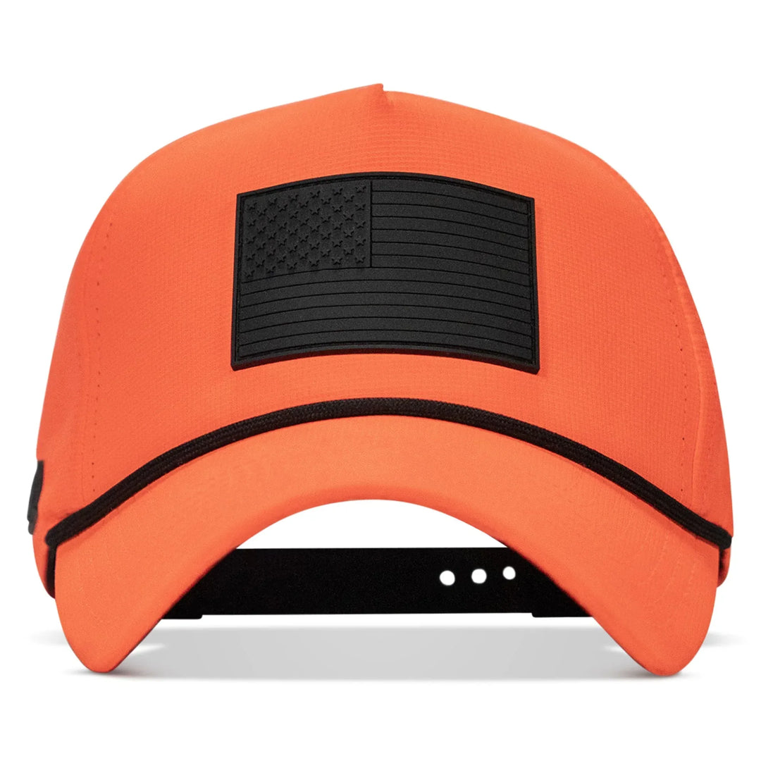 One Revolver Surfboards - American Flag Patch Weekender Performance Snapback Hat WEEKENDER MESH SNAPBACK